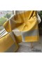 Hermes H Riviera Blanket in Yellow Wool and Cashmere Replica