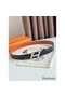 Hermes H Speed Reversible Belt 32MM in Gold Clemence Leather Replica