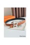 Hermes H Speed Reversible Belt 32MM in Gold Clemence Leather Replica