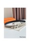Hermes H Speed Reversible Belt 32MM in Grey Clemence Leather Replica