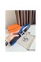 Hermes H Striee Reversible Belt 32MM in Blue and Black Epsom Calfskin Replica
