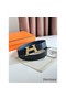 Hermes H Take Off Reversible Belt 32MM in Blue Clemence Leather Replica