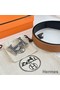 Hermes H Touareg Reversible Belt 32MM in Gold Epsom Leather Replica