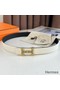 Hermes H Touareg Reversible Belt 32MM in White Epsom Leather Replica