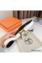 Hermes H Touareg Reversible Belt 32MM in White Epsom Leather Replica
