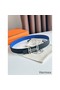 Hermes H au Carre Reversible Belt 32MM in Blue and Black Epsom Leather Replica