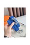 Hermes H au Carre Reversible Belt 32MM in Blue and Black Epsom Leather Replica