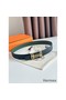 Hermes H au Carre Reversible Belt 32MM in Green and Black Epsom Leather Replica