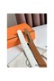 Hermes H d'Ancre Reversible Belt 32MM in Gold and White Epsom Calfskin Replica