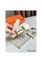 Hermes H d'Ancre Reversible Belt 32MM in Gold and White Epsom Calfskin Replica