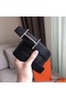 Hermes H d'Ancre Reversible Belt In Black/Ardoise Leather Replica