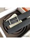 Hermes H d'Ancre Reversible Belt In Black/Ardoise Leather Replica