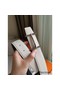 Hermes H d'Ancre Reversible Belt In Black/White Epsom Leather Replica