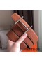 Hermes H d'Ancre Reversible Belt In Brown/Noir Leather Replica