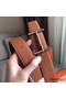 Hermes H d'Ancre Reversible Belt In Brown/Noir Leather Replica