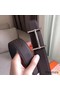 Hermes H d'Ancre Reversible Belt In Cafe/Noir Leather Replica