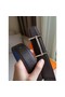 Hermes H d'Ancre Reversible Belt In Indigo/Black Epsom Leather Replica