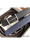 Hermes H d'Ancre Reversible Belt In Sapphire/Ardoise Leather Replica