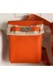 Hermes Hac a Dos PM Backpack in Orange Clemence Leather Replica