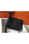 Hermes Halzan 31cm Bag In Black Clemence Leather Replica