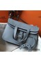 Hermes Halzan 31cm Bag In Blue Lin Clemence Leather Replica