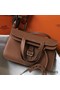 Hermes Halzan 31cm Bag In Gold Clemence Leather Replica