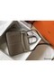 Hermes Halzan 31cm Bag In Grey Clemence Leather Replica