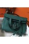 Hermes Halzan 31cm Bag In Malachite Clemence Leather Replica