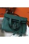 Hermes Halzan 31cm Bag In Malachite Clemence Leather Replica