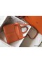 Hermes Halzan 31cm Bag In Orange Clemence Leather Replica