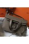 Hermes Halzan 31cm Bag In Taupe Clemence Leather Replica