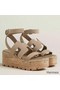 Hermes Havane 30 Sandals in Beige Suede Leather Replica