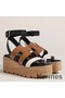 Hermes Havane 30 Sandals in Bi-color Calfskin Leather Replica