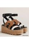 Hermes Havane 30 Sandals in Bi-color Calfskin Leather Replica