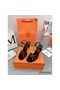 Hermes Heden 80 Sandals in Black Suede Leather with Rhinestone Replica