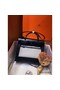 Hermes Herbag Zip 31cm Bag In Black Leather And Toile Replica