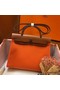 Hermes Herbag Zip 31cm Bag In Brown And Orange Replica