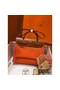 Hermes Herbag Zip 31cm Bag In Brown And Orange Replica