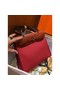 Hermes Herbag Zip 31cm Bag In Camel And Bordeaux Replica