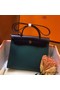 Hermes Herbag Zip 31cm Bag In Navy And Green Replica