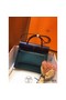 Hermes Herbag Zip 31cm Bag In Navy And Green Replica