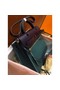 Hermes Herbag Zip 31cm Bag In Navy And Green Replica