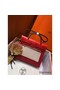 Hermes Herbag Zip 31cm Bag In Red Toile And Leather Replica