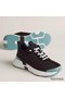 Hermes Heros Sneakers in Black Knit and Black Suede Replica