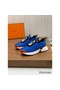 Hermes Heros Sneakers in Blue Technical Knit Replica