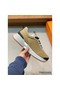 Hermes Heros Sneakers in Khaki Technical Knit Replica
