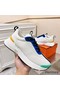 Hermes Heros Sneakers in White Knit and Blue Suede Replica