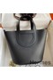 Hermes In The Loop 18 Handmade Bag in Black Clemence Leather Replica