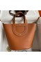 Hermes In The Loop 18 Handmade Bag in Gold Clemence Leather Replica