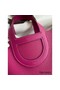 Hermes In The Loop 18 Handmade Bag in Rose Purple Clemence Leatherther Replica